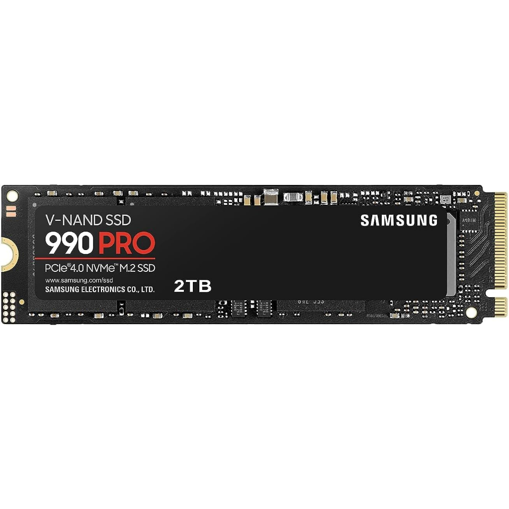 Samsung 990 PRO 2TB PCIe Gen4. X4 NVMe 2.0c M.2 Internal SSD เอสเอสดีภายใน (MZ-V9P2T0BW)