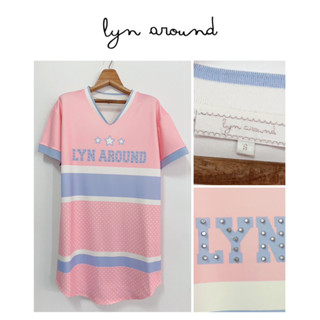 lyn around dress size s ใส่ได้ทั้งสาว s m สีพาสเทลสวย มีตำหนินิดหน่อย ตำหนิ 2 รูปสุดท้าย