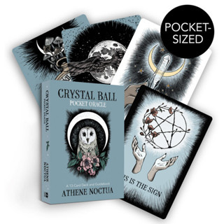 พร้อมส่ง ไพ่แท้่  Crystal Ball Pocket Oracle: A 13-Card Deck and Guidebook