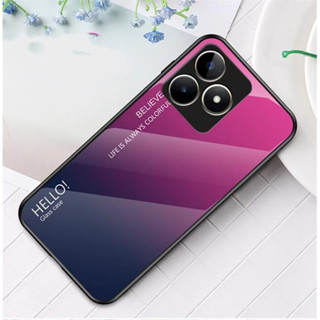 ส่งจากไทย Case Oppo Realme C53เคสไล่สี เคสกระจก ใช้สำหรับ Realme C53เคสกระจกสองสี เคสเงาไล่สี ออปโป้ C53ขอบนิ่ม TPU CASE