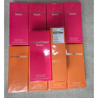 ป้ายคิงแท้ 100% Clinique Happy / Happy Heart for Women EDP 100 ml. กล่องซีล ผลิตปี 2025