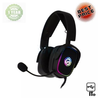 HEADSET (7.1) NEOLUTION E-SPORT NEBULA RGB BLACK ประกัน 1Y หูฟัง หูฟังเกมมิ่ง หูฟังเล่นเกม เฮดเซ็ท เกมมิ่งเฮดเซ็ท