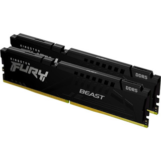 32GB (16GBx2) DDR5 6000MHz RAM (แรมพีซี) KINGSTON FURY BEAST DDR5 (AMD EXPO) (BLACK) (KF560C36BBEK2-32)