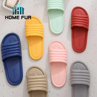 Home Fur รองเท้าแตะ ยาง EVA เพื่อสุขภาพ ต้านเชื้อแบคทีเรีย นุ่มมาก ลดอาการปวดเท้า