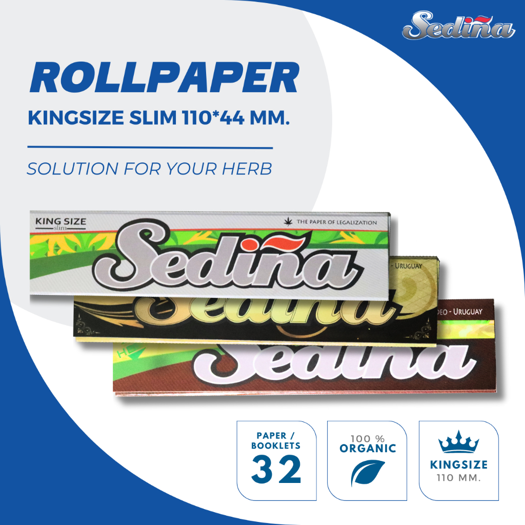 🧡 Product details of Rolling PaPer 1 เล่ม 32 แผ่น Sedina 100% เรามีโรงงานในไทย