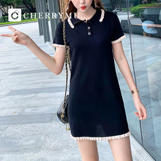 CHERRYMU รุ่น CS76 เดรสไหมพรม Vivi knit short dress