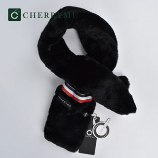 CHERRYMU รุ่น CY07 ผ้าพันคอ Three stripes fur scarf