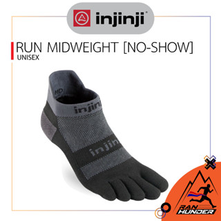 INJINJI - RUN MIDWEIGHT NO-SHOW [UNISEX] ถุงเท้าแยกนิ้ว