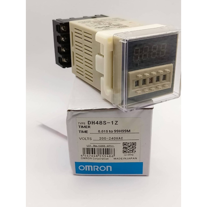 ใหม่ DH48S-1Z 220VAC ทามเมอร์ดิจิตอล 5หลัก แบบ 1contact พร้อม socket กระแส 5A 250VAC ทักแชทจ้า