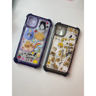 เคสใสกันกระแทก 3 สี + สติกเกอร์ เคสเรซิ่น