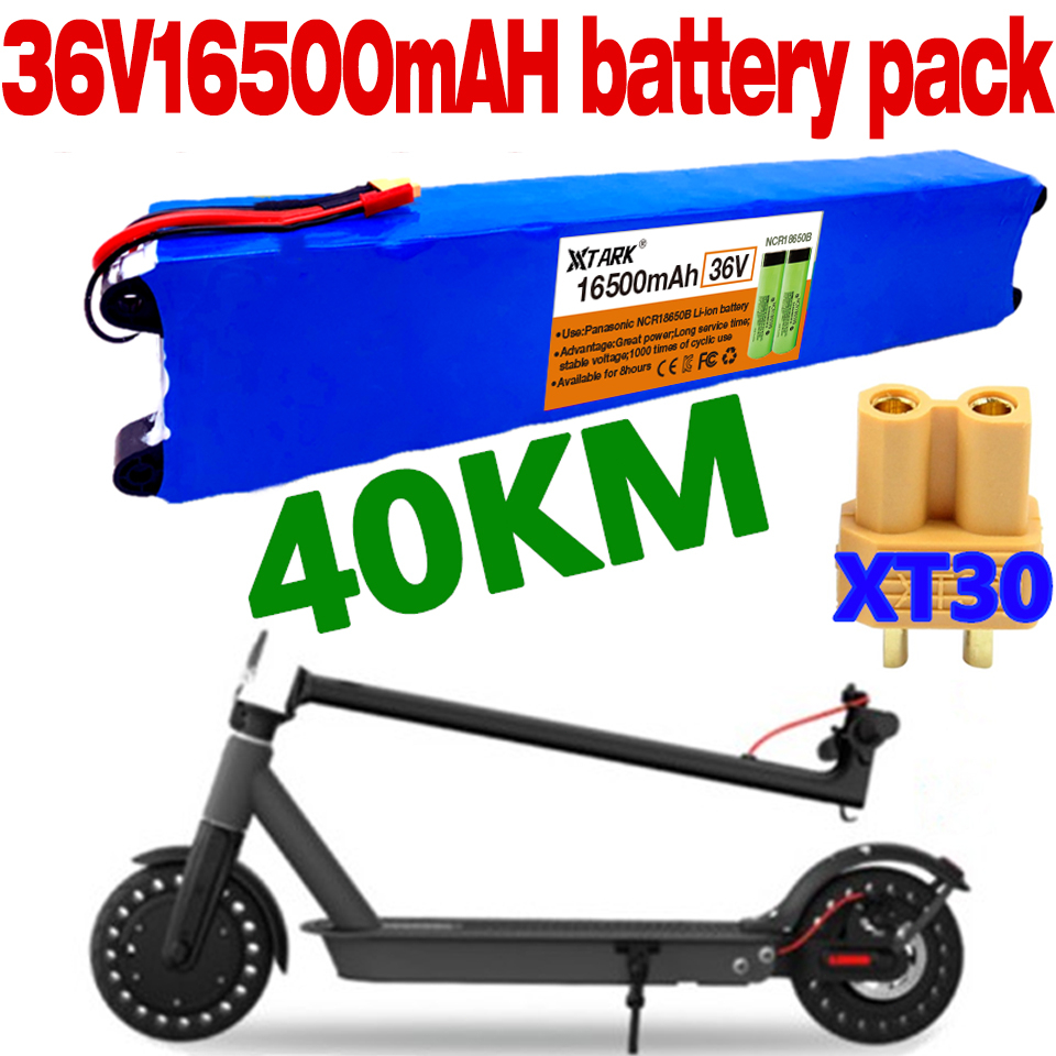 36V 10S3P 16.5Ah 100W แบตเตอรี่ Li-ion สำหรับจักรยานไฟฟ้า Xiaomi mijia m365 pro พร้อม 20A BMS