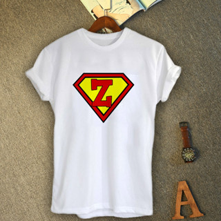 เสื้อยืดอักษรภาษาอังกฤษ ตัว Z Superman