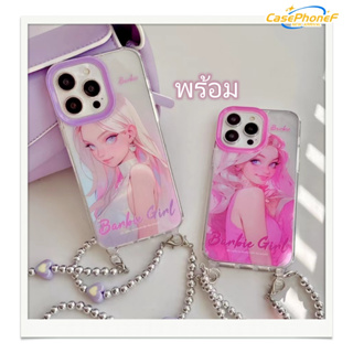 ✨ส่งของขวัญ✨เคส for iPhone 11 14 Pro Max Case for iPhone 12 13 ป้องกันการตก การป้องกัน พร้อม สาวน่ารักหัวใจ การ์ตูน