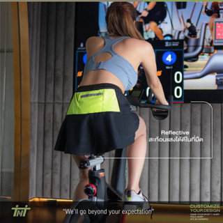 TNT กระโปรงกีฬา รุ่น WAVE Skirts มีซัพใน มีกระเป๋า มี Flex สะท้อนแสง