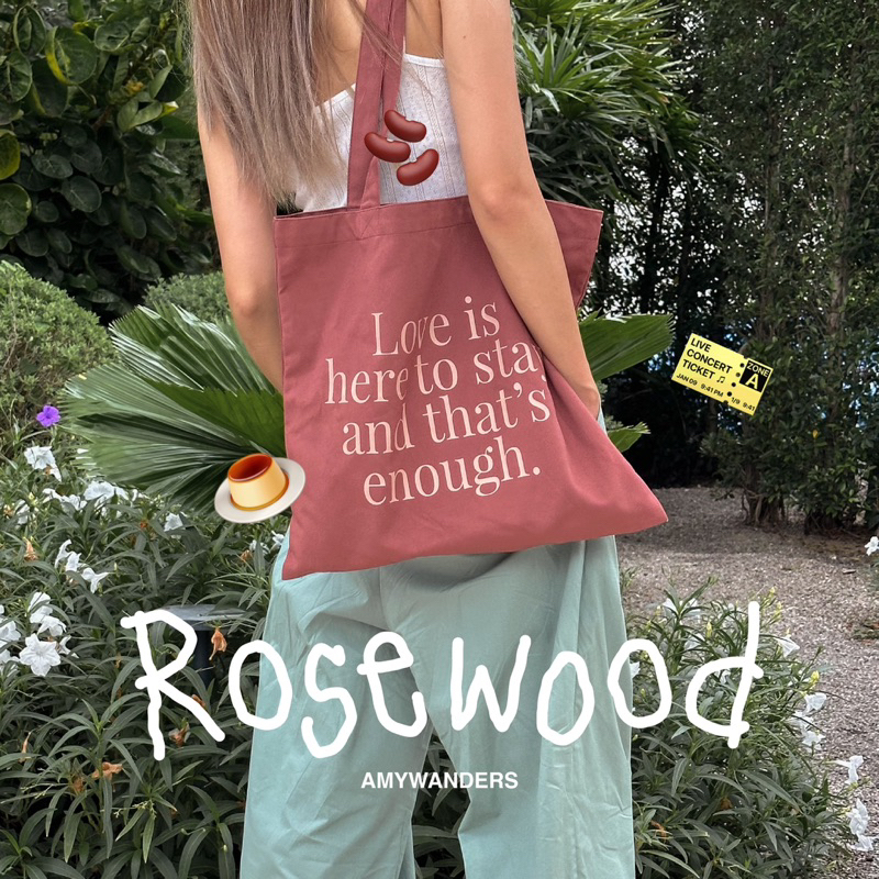 Amywanders กระเป๋าผ้า Rosewood Wanders Tote