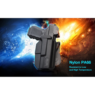 Gun &amp; Flower - G19 Thumb Release Polymer Holster