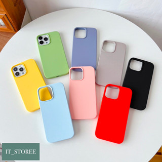 ꒰พร้อมส่ง🤍꒱ เคสไอโฟนงานมินิมอล : ซิลิโคนงานพรีเมียม Set1 (plain silicone case) เนื้อซิลิโคนข้างในบุกำมะหยี่ i7+ - 14pm