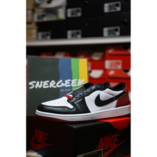 [พร้อมส่ง] Jordan 1 Retro Low OG Black Toe (2023) ของแท้ 💯