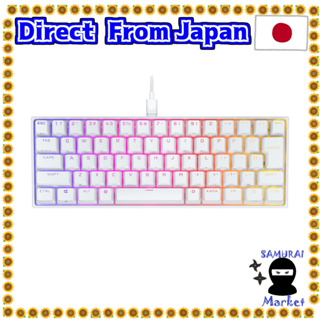 【Direct From Japan】 CORSAIR K65 RGB mini 60% USB-A Mechanical Gaming Keyboard CHERRY MX Switch Recruitment White CH-9194114-JP Japanese Arrangement