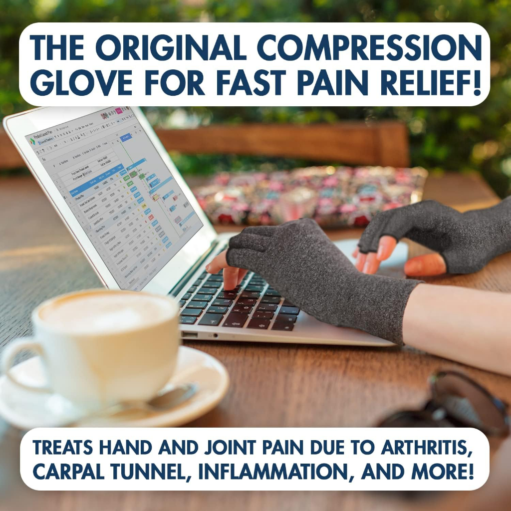 [Dr. Frederick’s Original] Compression Gloves Fingerless 1 pair ถุงมือ ลดการเมื่อย นิ้วล็อก ราคา ถูกที่สุด ดีลบีเคเค แกลเลอรีภาพที่ 7