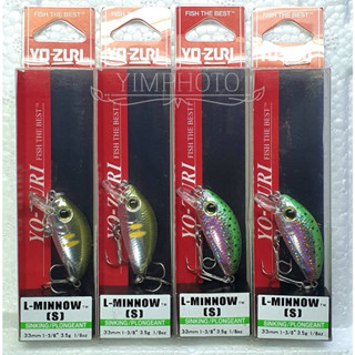 YO-ZURI L-minnow 33s 3.5g. เหยื่อปลอม YOZURI โยซูริ  ของแท้ เหยื่อตกปลา