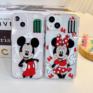 เคสใสขอบนิ่ม เคสแม่เหล็ก ลายการ์ตูนคู่