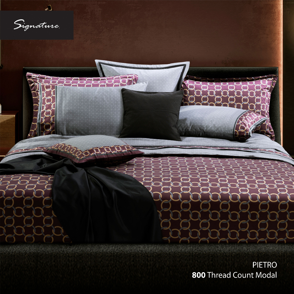 SANTAS HOME ปลอกผ้านวม PIETRO | Micromodal 800 เส้นด้าย