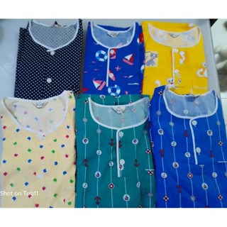 ขุดนอน P+P (XL) ชุดนอนผู้ใหญ่ cotton 100% ผ่าหน้า สวมหัว