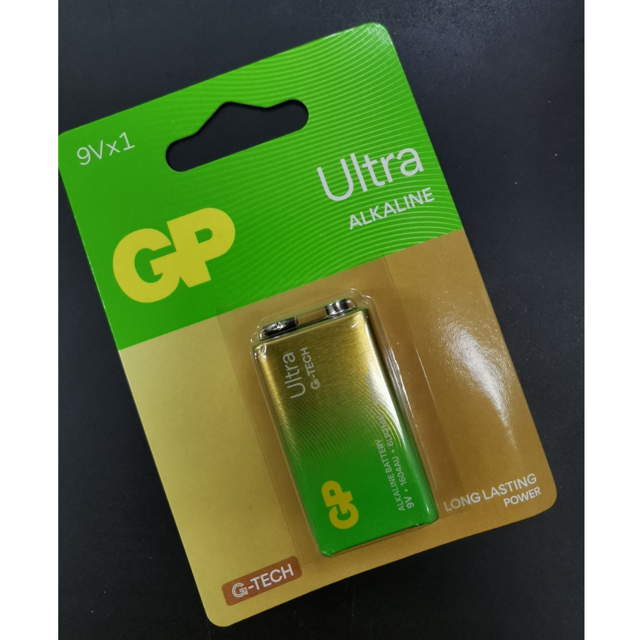 GP-9V อัลคาไลน์ ถ่าน 9V GP Ultra Alkaline 9V -รุ่นใหม่ สินค้าแท้ประกันศูนย์ - 6LP3146 - หมดอายุ07-20