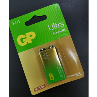 GP-9V ถ่าน 9V GP Ultra Alkaline 9V -รุ่นใหม่ สินค้าแท้ประกันศูนย์ - 6LP3146 - หมดอายุ07-2028