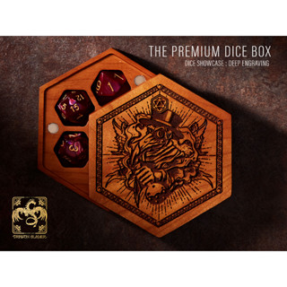 The Alchemist Dice Box CHERRY WOOD | Premium DnD Dice Box | D&amp;D DiceBox | Dice Vault | Dice Storage for MTG RPG