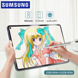 2023 แท็บเล็ต ใหม่เอี่ยม Android Tab แท็บเล็ต แกะ12GB รอม512GB แท็บเล็ตราคาถูก รองรับ2ซิม 5GTablet wifi แท็บเล็ตเดิม COD