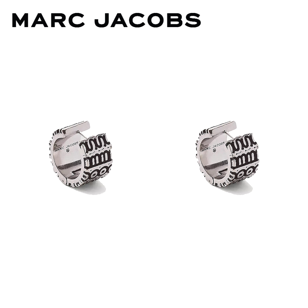 MARC JACOBS THE MONOGRAM ENGRAVED HOOPS FA23 2P3JER001J15045 ต่างหู