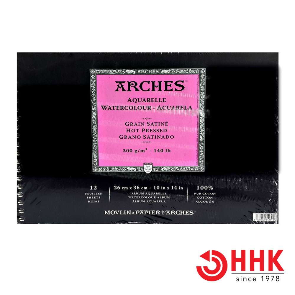 Arches(อาร์เช่) สมุดสันห่วง  ขนาด26×36 ซม. หนา 300g ผิวเรียบ 400 014 938