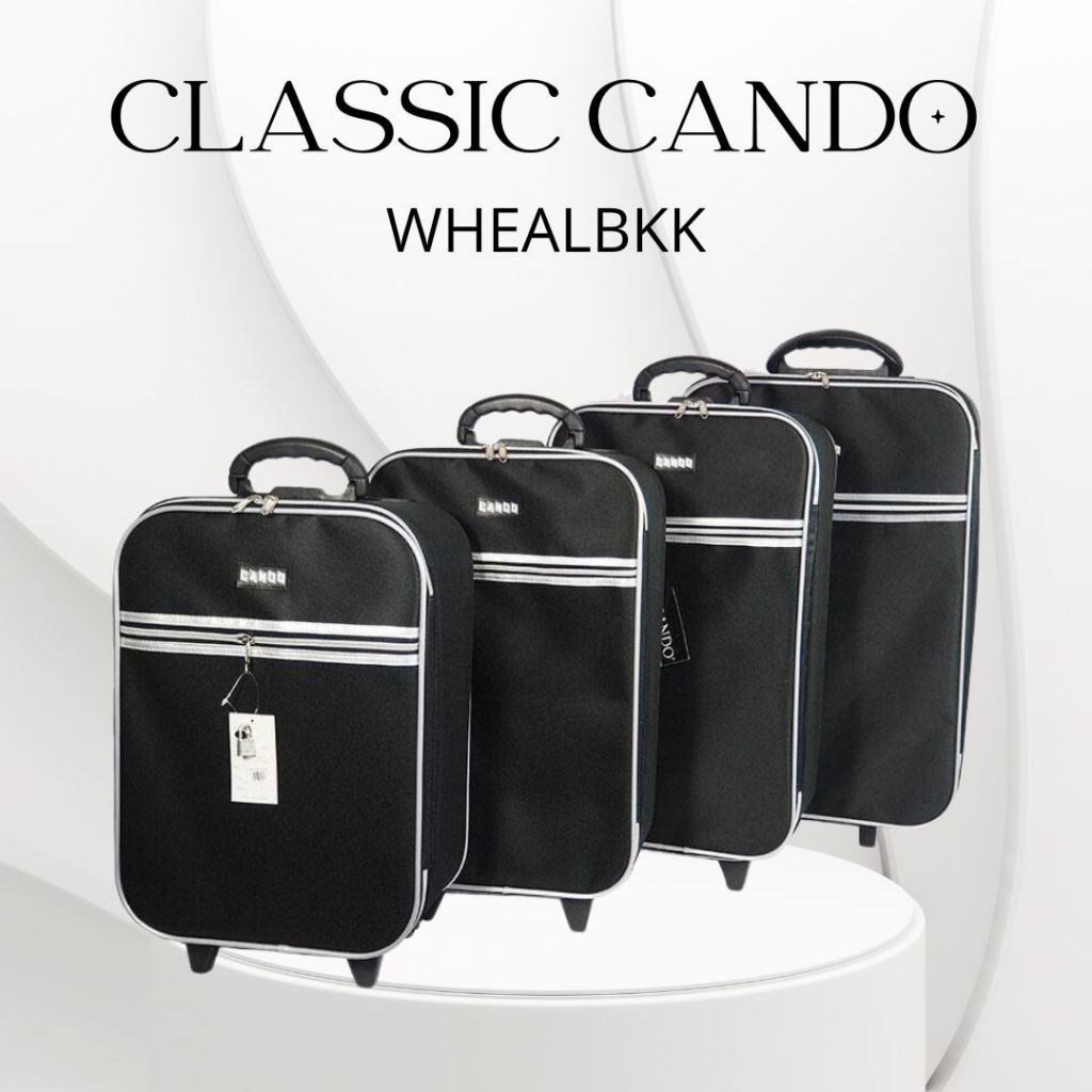 WHEALBKK กระเป๋าเดินทางล้อลากรุ่น CLASSIC CANDO ขนาด 17-18-20-22-24-26-28 นิ้ว 2 ล้อ รหัส F1177