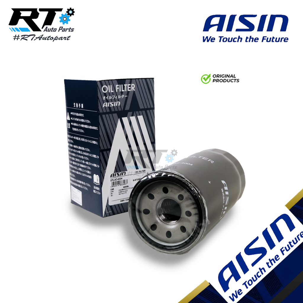 Aisin กรองน้ำมันเครื่อง Isuzu Dmax Commonrial MU-7 ลูกยาว ปี03-12 เครื่อง 2.5 3.0 4JJ 4JK / กรองเครื่อง Isuzu Dmax
