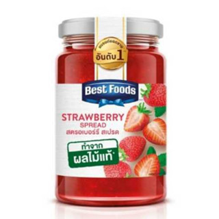 BEST FOODS STRAWBERRY SPREAD 340G. Best Foods แยมสตรอเบอร์รี่ 340g