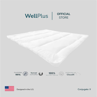 WellPlus [ส่งฟรี] ท็อปเปอร์ 4นิ้ว หนานุ่ม รุ่น ConjugateX ที่นอนนาโน อัดแน่น Topper ใยไมโครไฟเบอร์ ทอปเปอร์ Conjugate