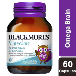 Blackmores Superkids Omega Brain50เม็ด,Immune60เม็ด,Multivitamin60เม็ด Chewables วิตามินสำหรับเด็ก แบบเม็ดเคี้ยว