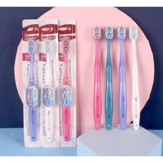 แปรงสีฟันญี่ปุ่นหัวยางซิลิโคน japanese toothbrush อ่อนนุ่ม ขนแปรงอ่อนโยน