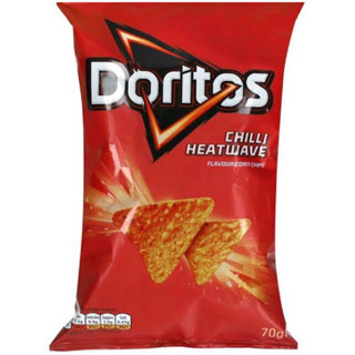 Doritos chilli heatwave 150g. โดริโทสอเมริกา🇺🇸 นำเข้า แผ่นข้าวโพดอบกรอบรสเผ็ด