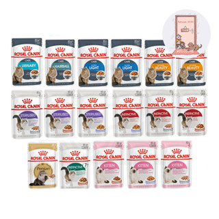 Royal canin Pouch อาหารแมวเปียก มีหลายเนื้อสัมผัส ขนาด 85 กรัม* 12 ซอง (กล่อง)