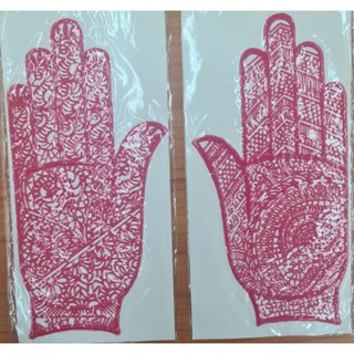 เฮนน่าสักลายฉลุคู่ออกแบบแบบสุ่ม Henna tattoo Stencils random design ❤️