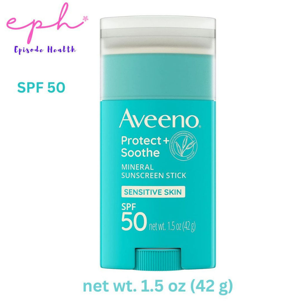 AVEENO® POSITIVELY MINERAL™ Sunscreen Stick SPF 50 (42 g) ครีมกันแดด แบบแท่ง