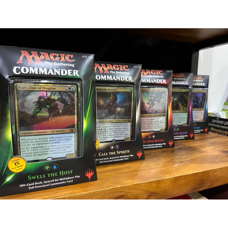 MTG Commander Decks 2015 , Call the Spirits, Plunder the Graves, Seize Control, Swell the Host, Wade