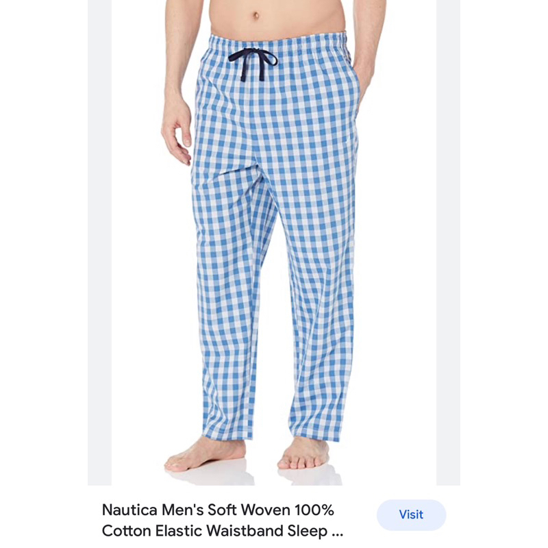 NAUTICA SLEEPWEAR LONG SLEEVE FOR MEN กางเกงนอนขายาว ผู้ชาย นันทิกา
