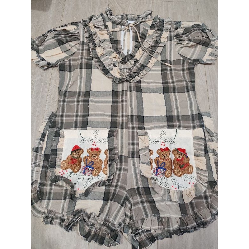 จั๊มหมีลายสก๊อต 2seeyou