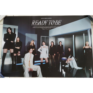 โปสเตอร์ แท้ จาก อัลบั้ม TWICE - READY TO BE Album พร้อมส่ง Poster Kpop ทไวซ์ SET ME FREE