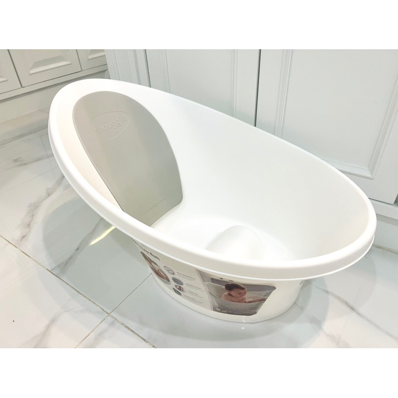 อ่างอาบน้ำเด็ก Shnuggle baby สีขาวเทา (มือสอง)