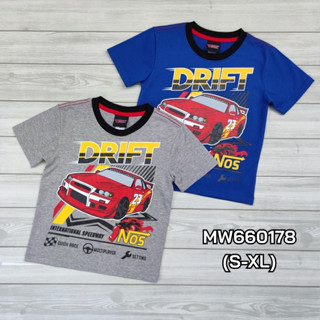 เสื้อเด็กผู้ชาย คอตตอน  สำหรับเด็กอายุ 6-12 ปี แบรนด์ Wheel&amp;Wing  (MW660178)